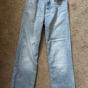 Zara Wide Leg Jeans in Light Blue